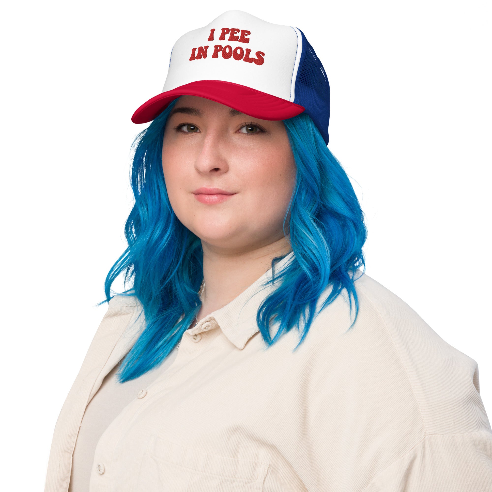 I Pee In Pool Foam Trucker Hat – Buy From Your Couch